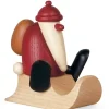 Père Noël Rouge Sur Une Luge