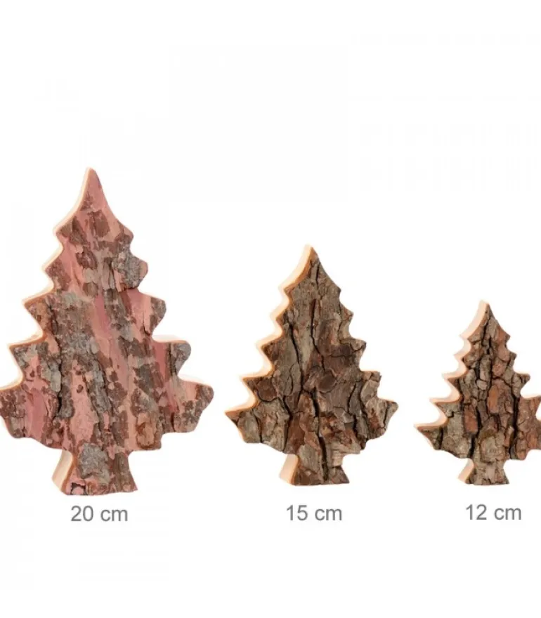 Sapin En Bois Déco En Ecorce 15 Cm