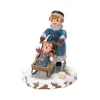Village De Noël Miniature, Maman Et Poussette