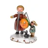 Village De Noël Miniature, Maman Et Fillette