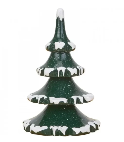 Village De Noël Miniature, 2 Sapins 8 Cm