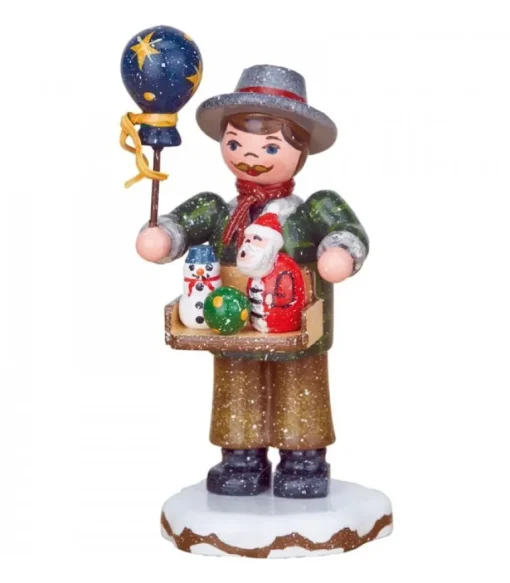 Village De Noël Miniature, Vendeur De Jouets