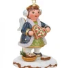 Village De Noël Miniature, Figurine Ange Et Gateau