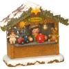 Village Noël Miniature, Chalet Marche De Noël Vendeur De Jouets
