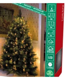 Voile Guirlande Pour Sapin De Noël, 250 Diodes Led